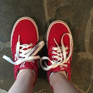 Women’s Red Vans